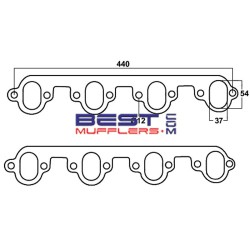 Exhaust Manifold / Header Gasket Set 
Ford 460CI V8 Big Block