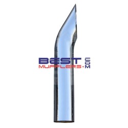 Truck Exhaust Stack 
Curved Top 
6.00" OD x 24.00"  [600mm] Long 
Reduced 5.00" OD Inlet