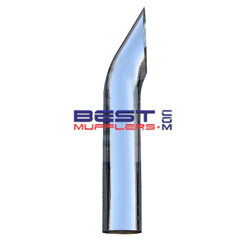 Truck Exhaust Stack 
Curved Top 
6.00" OD x 24.00"  [600mm] Long 
Reduced 5.00" OD Inlet