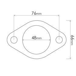 Subaru 1600, 1800 Leone, Vortex & Brumby Exhaust System Flange Gasket SUG002