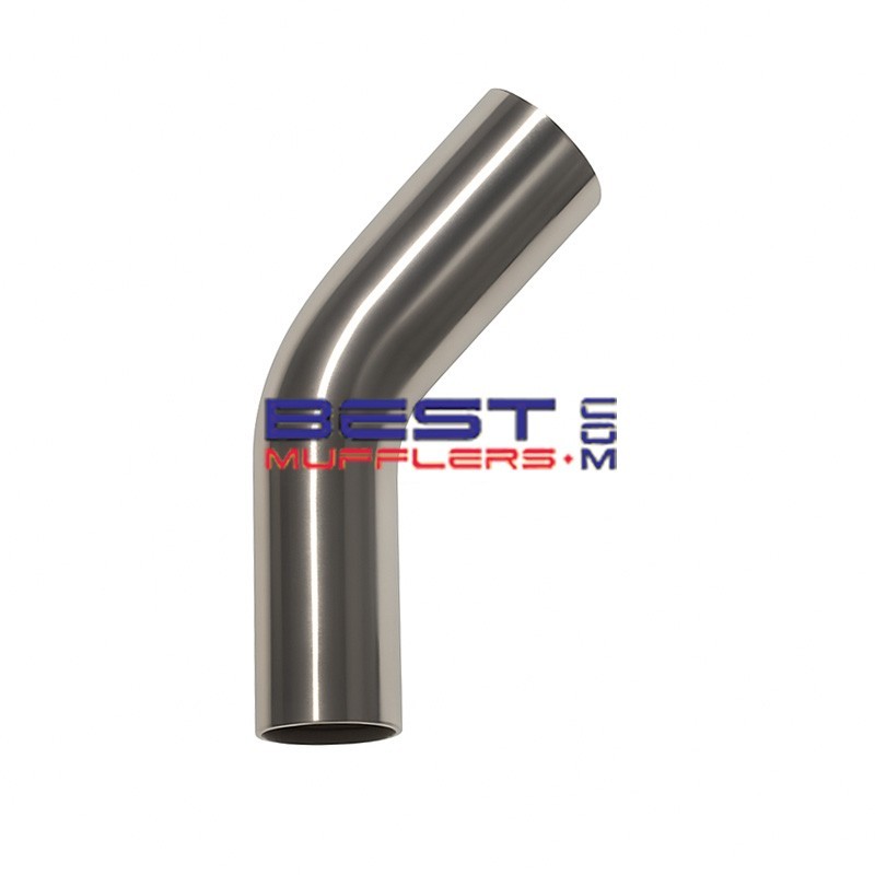 Mandrel Exhaust Bend 076mm (3.00") OD | 45° | 304 Stainless Steel