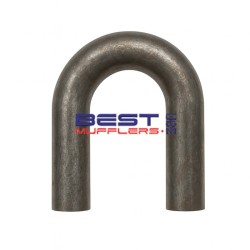 Mandrel Exhaust Bend 028mm (1.18") OD | 180° | Mild Steel Semi Bright