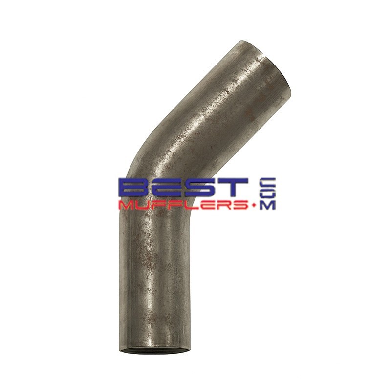 Mandrel Exhaust Bend 057mm (2.25") OD | 45° | Mild Steel Semi Bright – Precision mandrel bend with a 1.5D radius