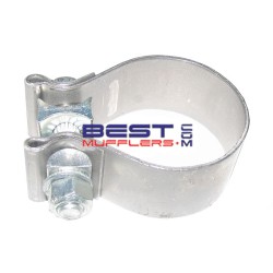 SBC200 Exhaust Clamp – heavy duty single bolt design to suit expanded pipe or muffler spigot size 51mm (2.00") ID.