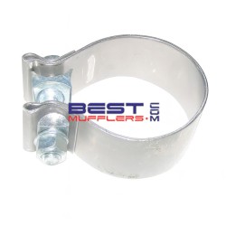 SBC250 Exhaust Clamp – heavy duty single bolt design to suit expanded pipe or muffler spigot size 63mm (2.50") ID.
