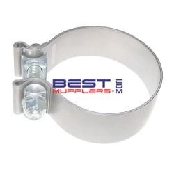 SBC300 Exhaust Clamp – heavy duty single bolt design to suit expanded pipe or muffler spigot size 76mm (3.00") ID.