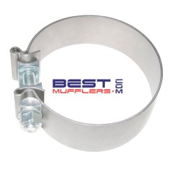 SBC250 Exhaust Clamp – heavy duty single bolt design to suit expanded pipe or muffler spigot size 89mm (3.50") ID.
