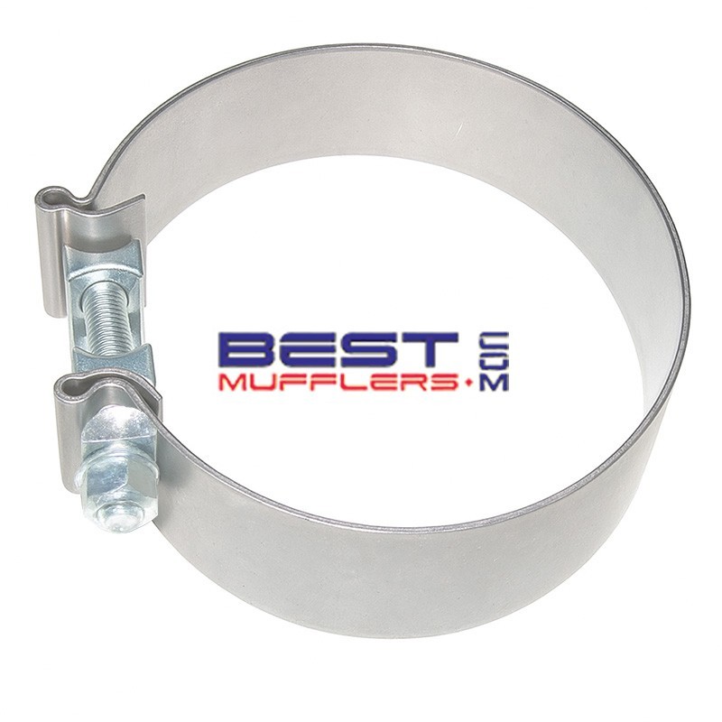 SBC500 Exhaust Clamp – heavy duty single bolt design to suit expanded pipe or muffler spigot size 127mm (5.00") ID.