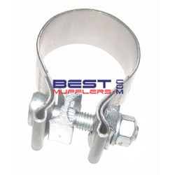 SBC200SS Heavy Duty Exhaust Clamp – single bolt design. Suits expanded pipe and muffler spigot sizes 51mm (2.00") ID.