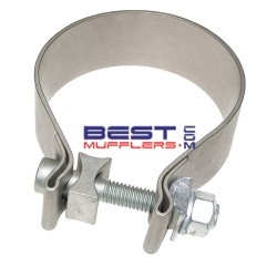 SBC400SS Heavy Duty Exhaust Clamp – single bolt design. Suits expanded pipe and muffler spigot sizes 102mm (4.00") ID