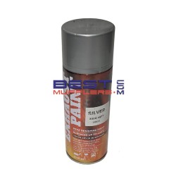 Silver Exhaust Paint QDEP-S – high-temp 400°C, fast-drying paint for manifolds, extractors, and exhaust systems.