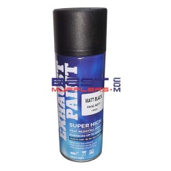 Matt Black Exhaust Paint HHEP-MB – high-temp 800°C, fast-drying paint for exhaust manifolds, headers and exhaust systems.
