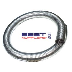 SSF114 stainless steel flexible exhaust pipe with a 115mm inside diameter (4.50") and 1 metre length.