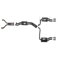 Pacemaker cats back quad exhaust system for the Ford Falcon BF FPV GT 5.4L Boss V8