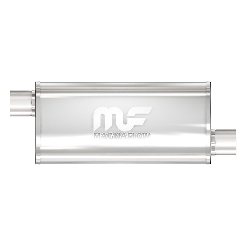 MagnaFlow Muffler 14236 – 63mm (2.50") Offset / Offset 8" x 5" Oval x 14" Long