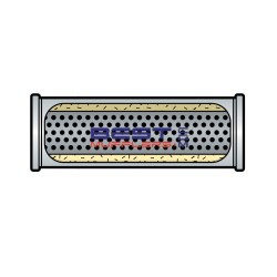 Berklee Muffler / Resonator BS0436 – 76mm (3.00") Centre Centre Free Flow