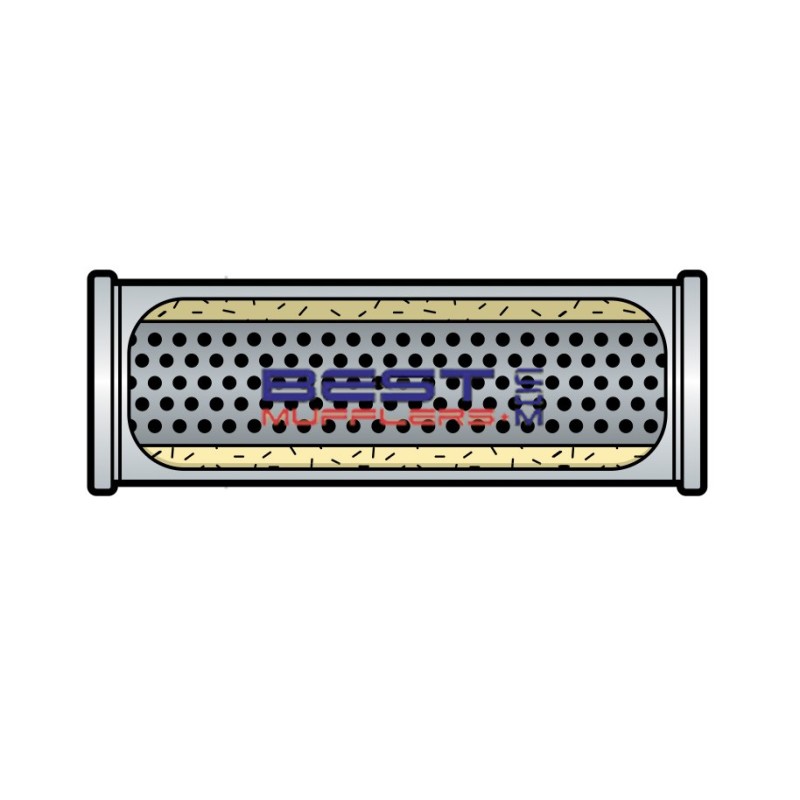 Berklee Muffler / Resonator BS0436 – 76mm (3.00") Centre Centre Free Flow