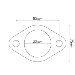 Ford Laser, Telstar, Mazda 323, 929, Mitsubishi Lancer + More  Exhaust System Flange Gasket MAG014