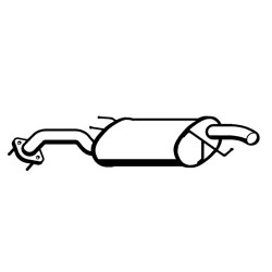 Hyundai Elantra XD 1.8L 2.0L Sedan & Hatch Rear Muffler – BM4810