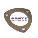 3-bolt flange plate with a 51mm internal bore and 65mm bolt spacing, ideal for fabricating or repairing exhaust connections.