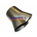 Exhaust Pipe Merge Collector  
Used to Merge 2 x 38mm Pipes into Single Pipe 
Mild Steel 
Part No# CC200