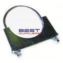 U Bolt Exhaust Clamp (FBC400-Clamp) – heavy duty flat-back clamp designed for 102mm–105mm (4.00"–4 1/8") exhaust pipe.