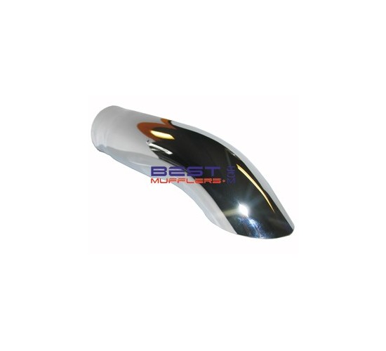 Chrome Exhaust Tip 76mm inlet, 76mm Outlet 280mm Long, Shop Online