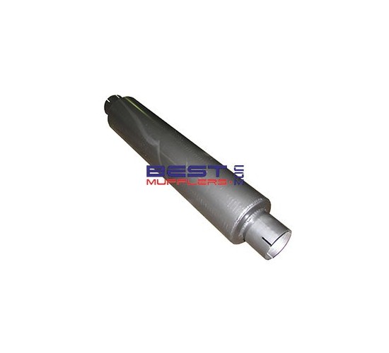 Truck Muffler 057mm Inlet 057mm Outlet 127mm Round 600mm Long [M524-225]