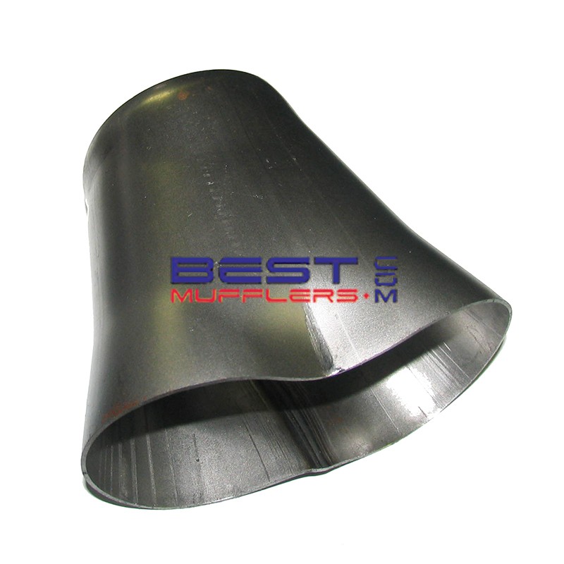 Exhaust Pipe Merge Collector  
Used for merging 2 x 63mm Pipes into Single Pipe 
Mild Steel 
PN# CC210