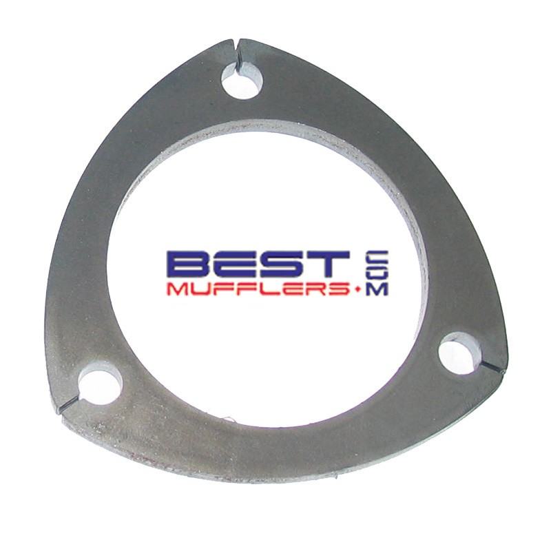 3-bolt flange plate with a 76mm internal bore and 86mm bolt spacing, ideal for fabricating or repairing exhaust connections