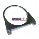 Exhaust System Clamp
U Bolt Design [Flat Back]
152mm to 155mm 
Mild Steel Zinc Plated
PN# FBC6000