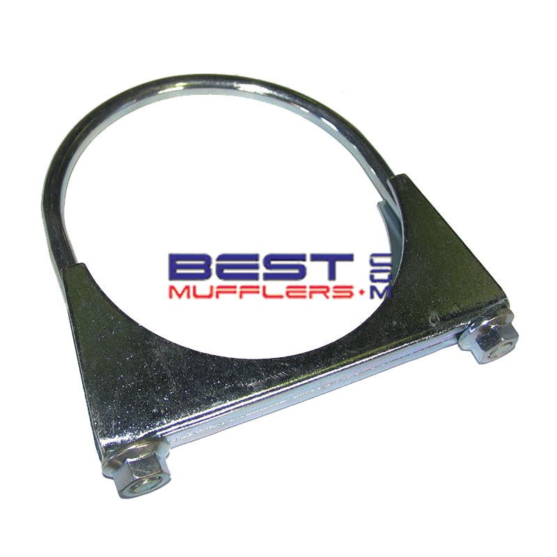 Exhaust System Clamp
U Bolt Design [Flat Back]
152mm to 155mm 
Mild Steel Zinc Plated
PN# FBC6000