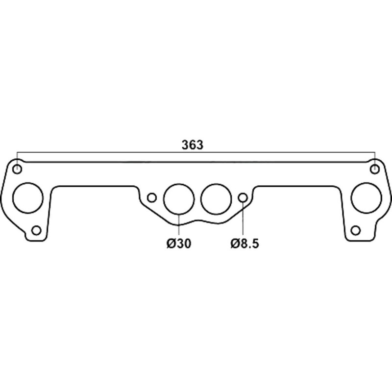 Exhaust Manifold / Header Gasket 
Ford Cortina Capri Escort 
1.3 1.6 Pre Cross Flow 
PN# DSF020