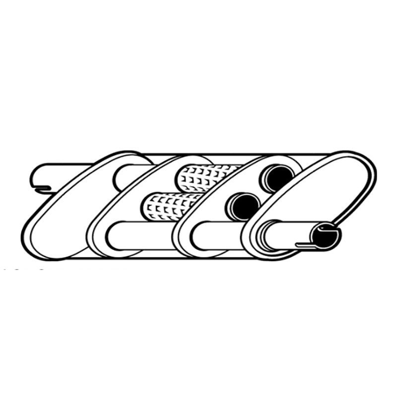 Berklee Universal
Sports Muffler
51mm Inlet / Outlet 
Offset / Offset
Australian Made
Reverse Flow Design
PN# BM0490