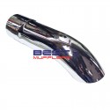 Chrome Exhaust Tip 
Chrome Plated Mild Steel 
Droopy Style 
2.50" id Inlet 
PN# DC482