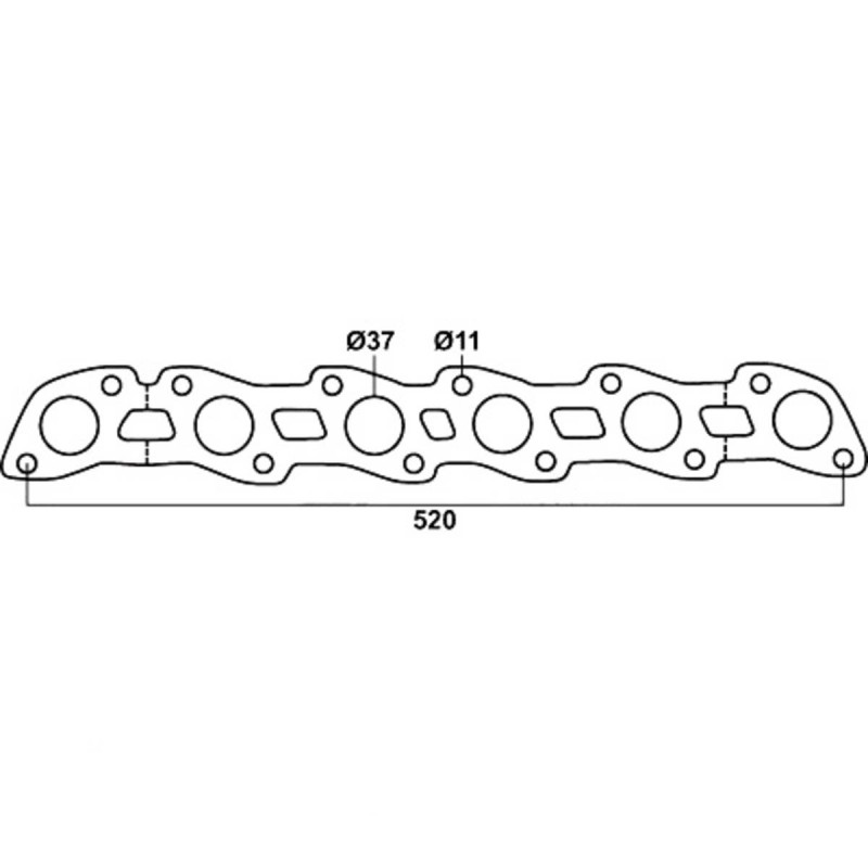Exhaust Manifold / Header Gaskets 
Holden - Nissan 3.0 RB30 
PN# DSF059