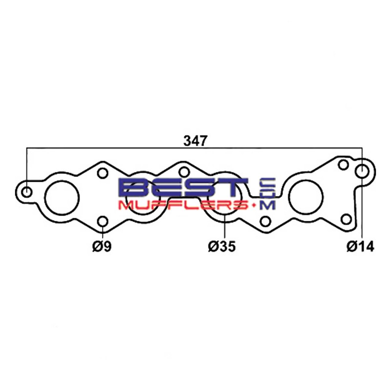 Exhaust Manifold / Header Gasket Suzuki 1.3 G13B DOHC [DSF764]