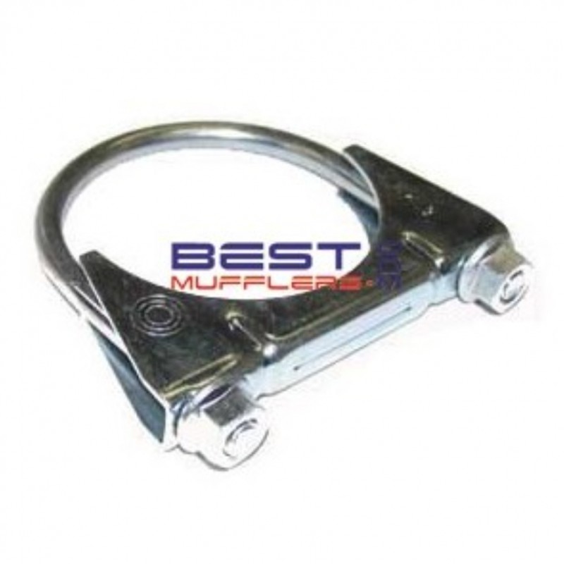 U Bolt Exhaust Clamp (C10-Clamp) – standard duty round-back clamp designed for 54mm–57mm (2.1/8"–2 2/5") exhaust pipe.
