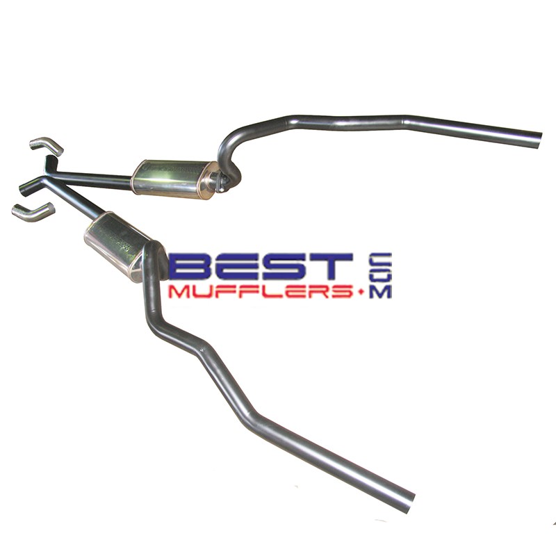 Ford Falcon XR XT XW XY Sedan 
Twin Exhaust System 750hp to 1100HP 
3.50 X-Pipe Stainless Steel Mufflers & 3.00" Tailpipes
