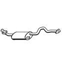muffler assembly to suit selected Mitsubishi Pajero NJ, NK and NL with the 3.5L V6 6G74 from 7/1993 to 4/2000.