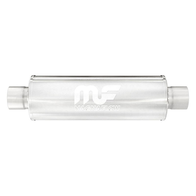 MagnaFlow Muffler 14419 – 3" Centre Inlet Outlet 4" Round Stainless Steel