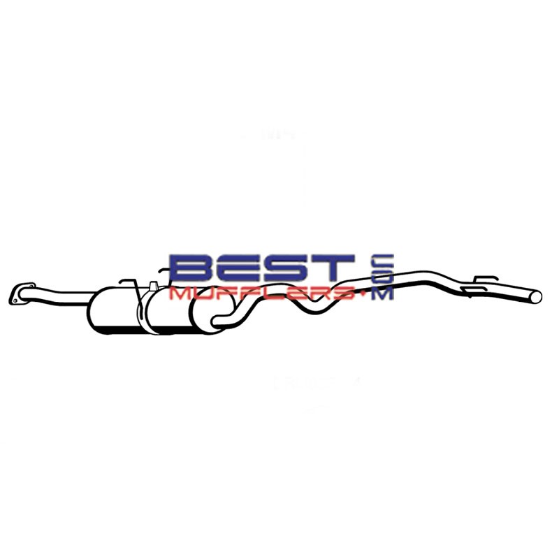 Toyota Hiace Van LH103 Diesel 1989-2000 Factory Fit Muffler Tailpipe Assembly [BM4434 / M5460]