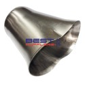 Exhaust Pipe Merge Collector  
Used for Merging 2 x 57mm Pipes into Single Pipe 
Stainless Steel #304 
PN# CC212SS