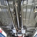 Twin exhaust pipework kit to suit Holden HK, HT & HG Sedan, Wagon & Ute models. Designed to work with Pacemaker PH5200 headers