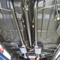 Twin exhaust pipework kit to suit Holden HK, HT & HG Sedan, Wagon & Ute models. Designed to work with Pacemaker PH5200 headers