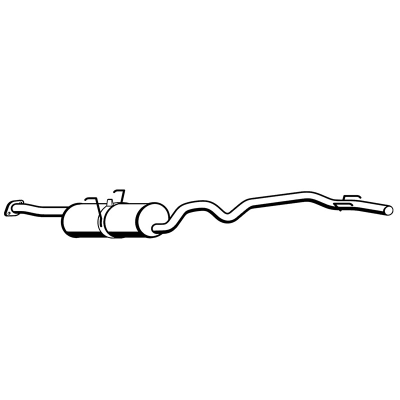 Toyota Hiace LH113 2.8 3L Diesel 
9/1989 to 8/1998 Long Wheel Base 
Exhaust System Muffler Tailpipe Assembly 
Australian Made