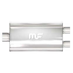 MagnaFlow Muffler 12595 – 89mm (3.5") Inlet 76mm (3") Twin Outlet 11" x 5" Oval 22"