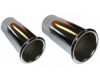 Exhaust Tips - Round Straight Cut Rolled Out Finish