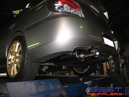 The muffler used is the Xforce
MP02-63 with a Xforce AW40 Stainless
steel tip [tig welded]