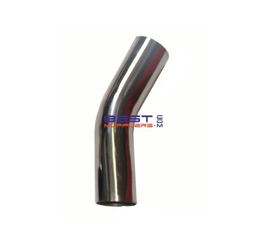 Mandrel Exhaust Bend 
45mm [1.75"] Outside Diameter 
30 Degrees Stainless Steel #304 
PN# SSB17530-304